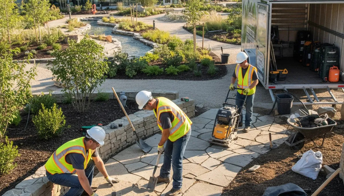 Aurora, CO arborist planning landscape design for a tree service property upgrade