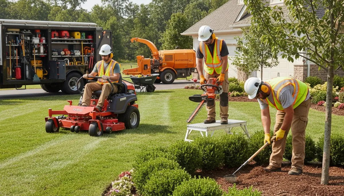Aurora, CO tree service crew providing professional landscaping and arbor care for local properties