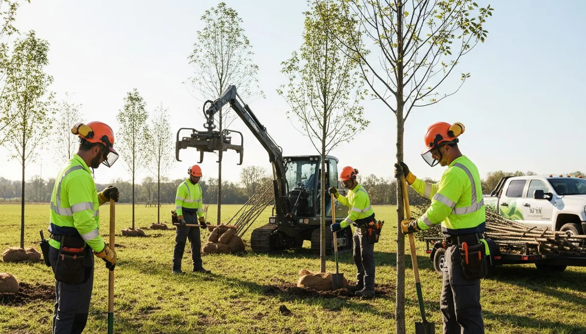 Tree planting service in Aurora, CO by Arbor Tree Care for residential landscaping