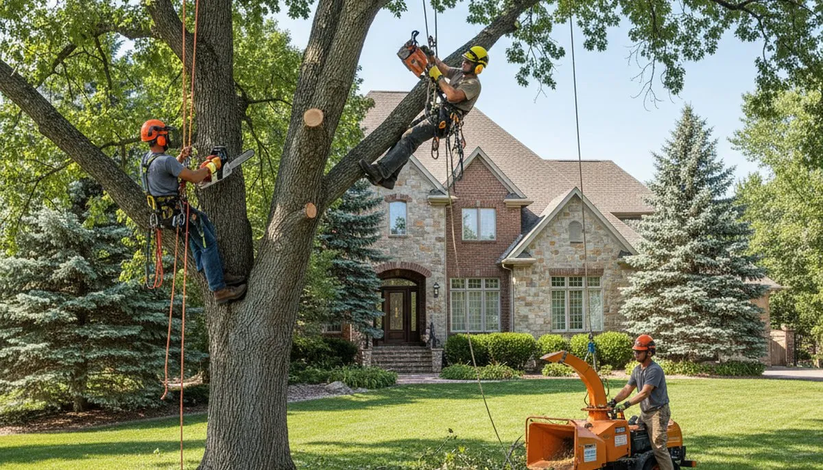 Tree service crew providing professional tree removal in Aurora, CO