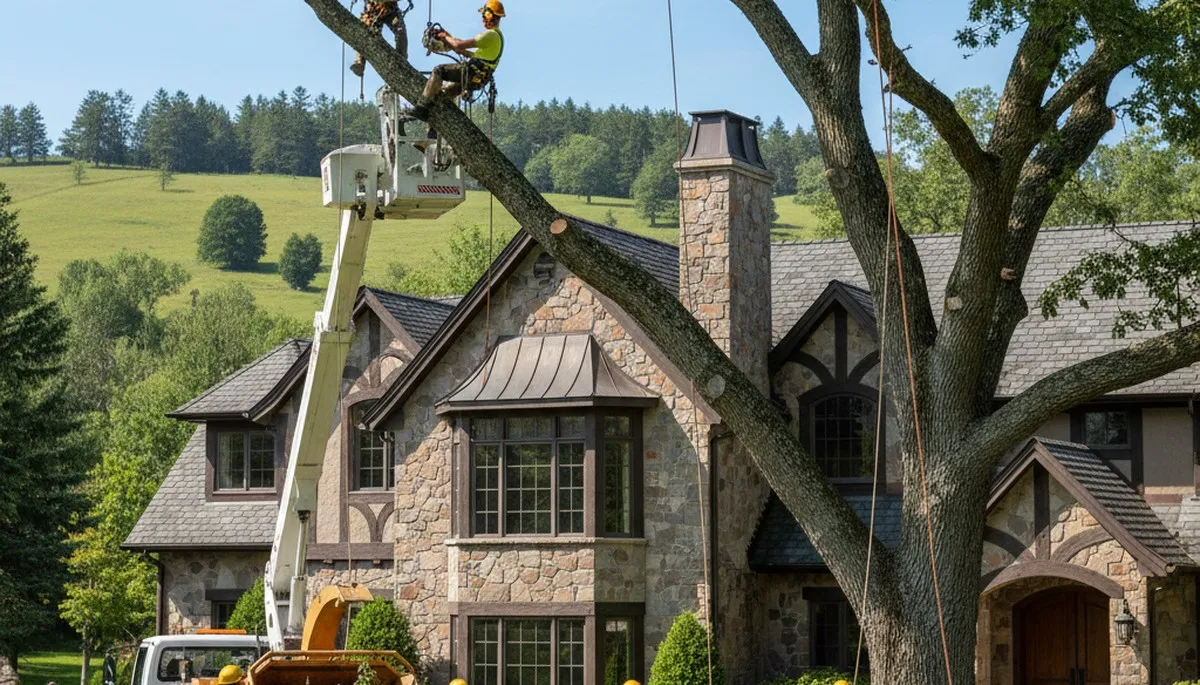Tree service crew providing tree removal in Aurora, CO