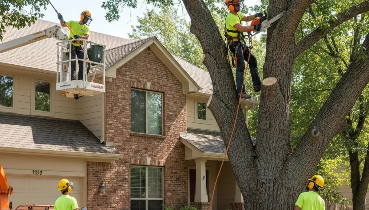 Tree service crew providing professional tree removal in Aurora, CO